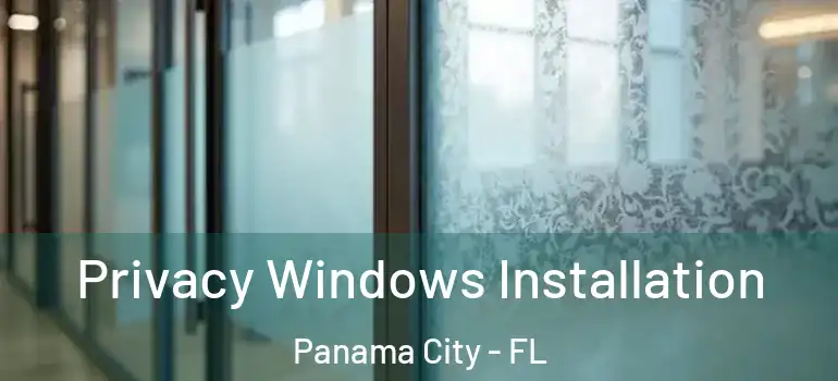  Privacy Windows Installation Panama City - FL